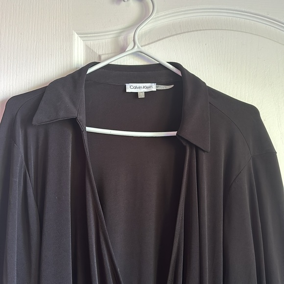 Calvin Klein faux wrap blouse - Picture 2 of 4